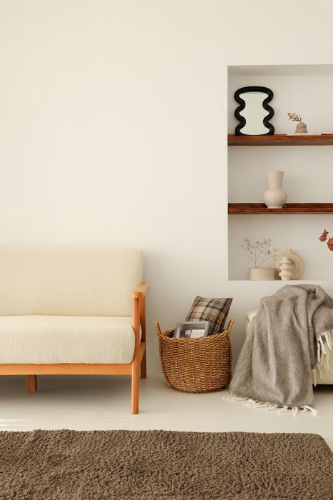 Atelier Del Sofa Nika Sofá de 2 Plazas Blanco